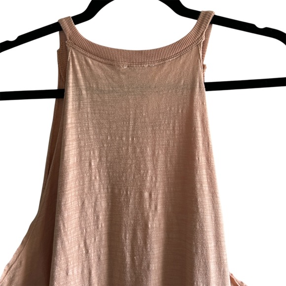 Intimately Free People Peach Sleeveless Drop Waist Lace Tiered Maxi Dress Size M - Picture 4 of 6